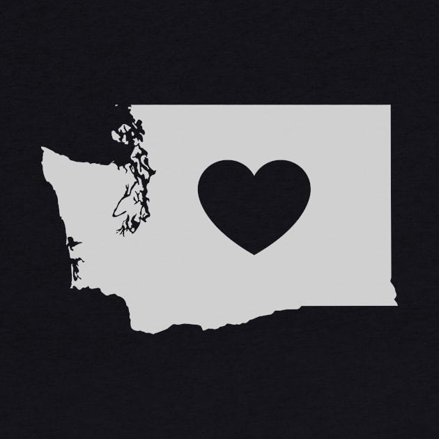 Washington Love Heart by helloshirts